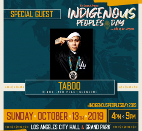 Entertainer Taboo at the Indigenous People's Day